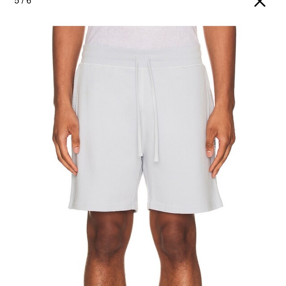 Lightweight Terry 6in shorts in Ice Blue (baby blue)